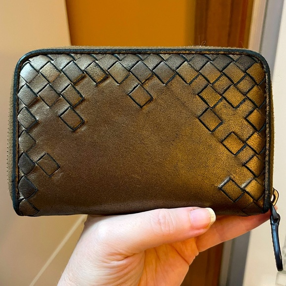 Bottega Veneta Handbags - RARE Bronze Bottega Veneta Zip Around Wallet SUPER SOFT